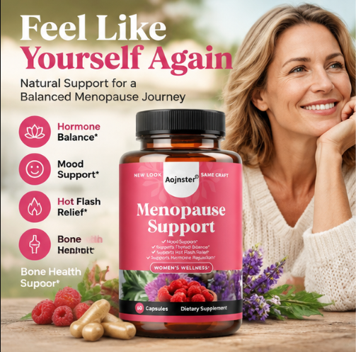 Herbal Supplement - Women Menopause Support Capsules, Herbal Plant
