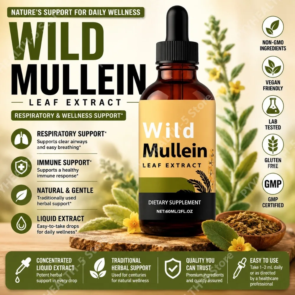 Wild Mullein Leaf Drops with G - Herbal Supplement review and price