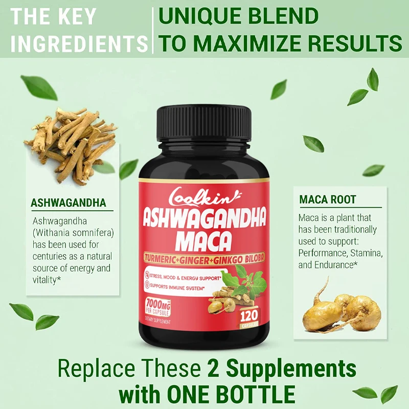 Ashwagandha and Maca Capsules  - Ginger Tea review and price