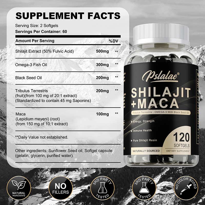 Shilajit + Maca - Boosts Energ - Herbal Supplement review and price