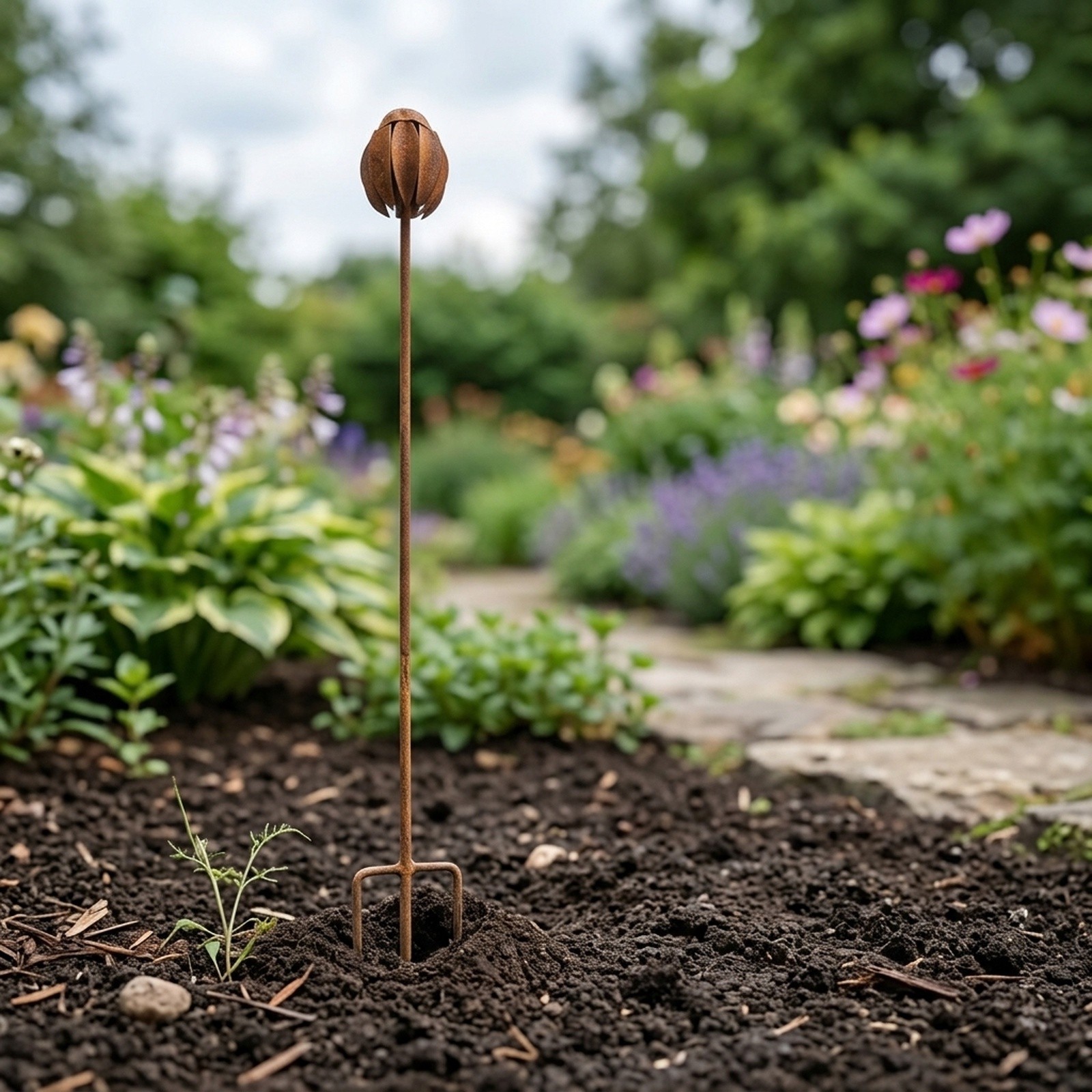Metal Garden Stake Featuring E - Echinacea review and price
